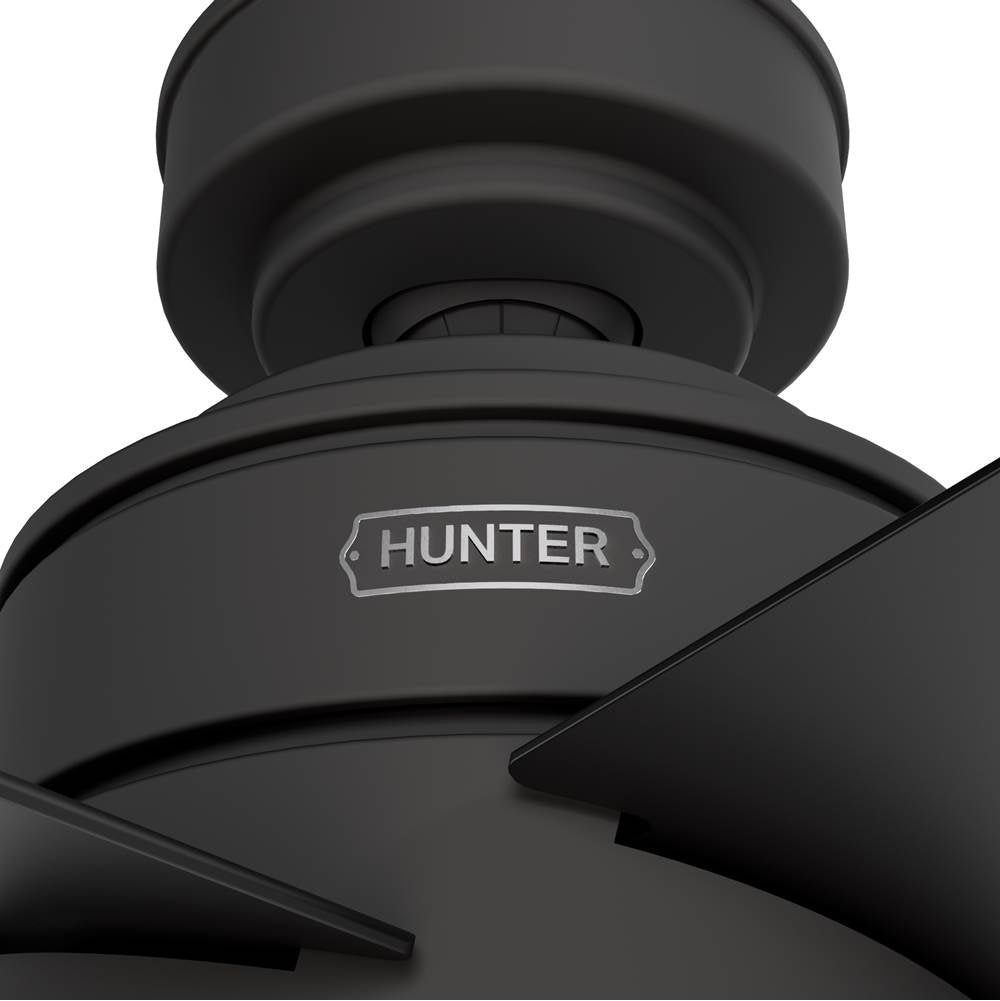 Hunter 52655 Matte Black Hunter 52 Inch Xidane Matte Black Ceiling Fan With Led Light Kit And Handheld Remote Image 7