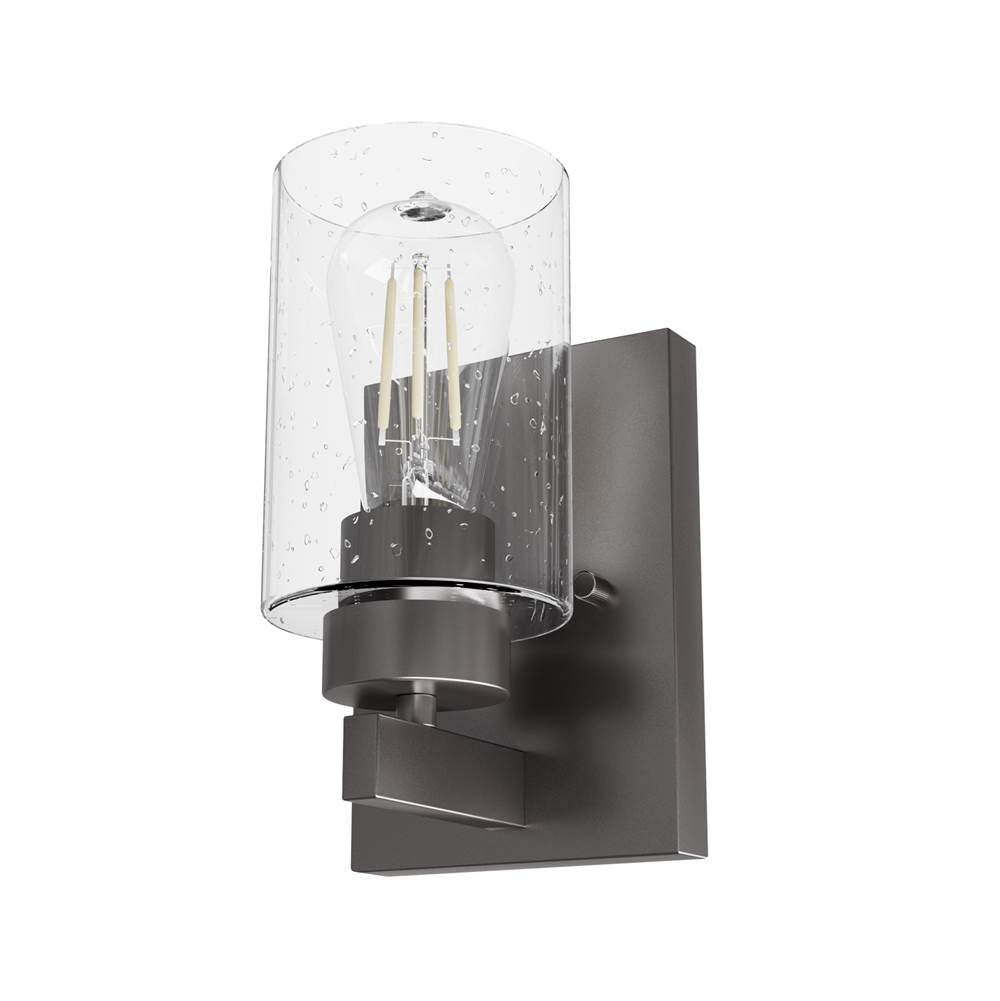 Hunter 13073 Noble Bronze Hartland Noble Bronze With Seeded Glass 1 Light Image 1