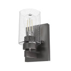Hunter 13073 Noble Bronze Hartland Noble Bronze With Seeded Glass 1 Light Image 1