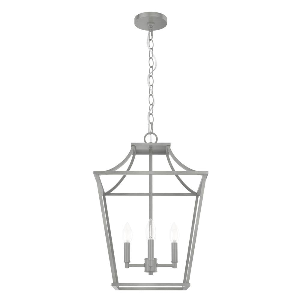 Hunter Laurel Ridge Laurel Ridge 15'' Lantern Brushed Nickel
