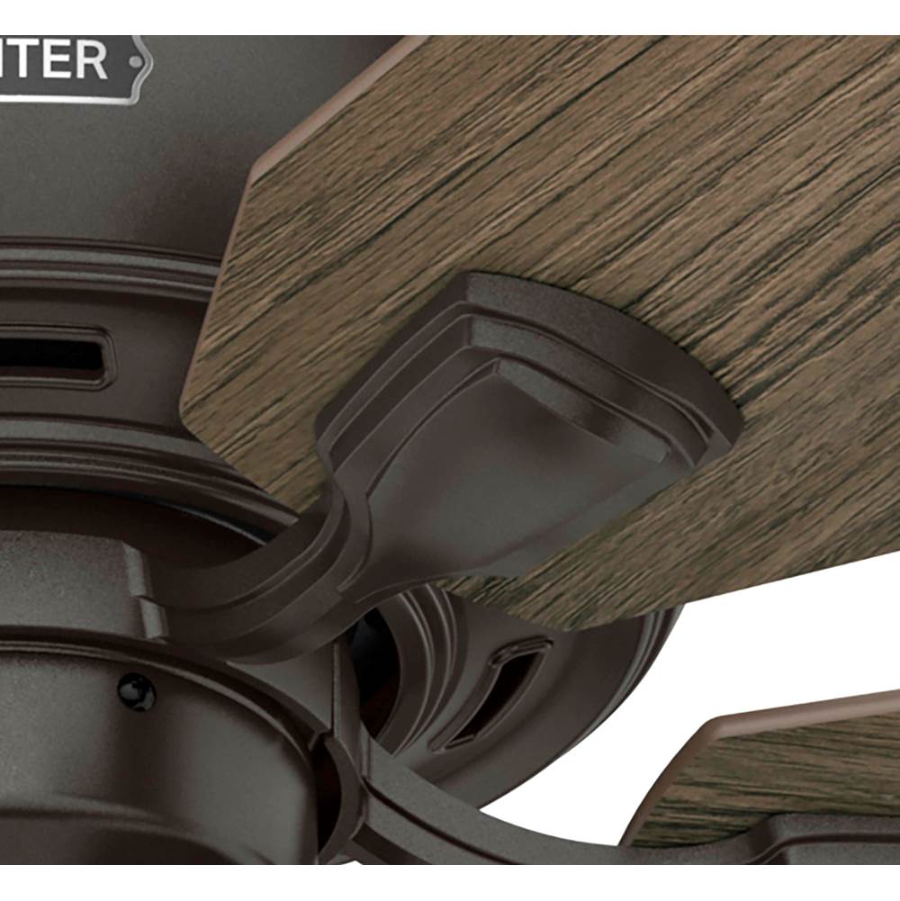 Hunter 52345 Noble Bronze 52 Inch Rosner Noble Bronze Ceiling Fan With Led Light Kit And Pull Chain Image 7