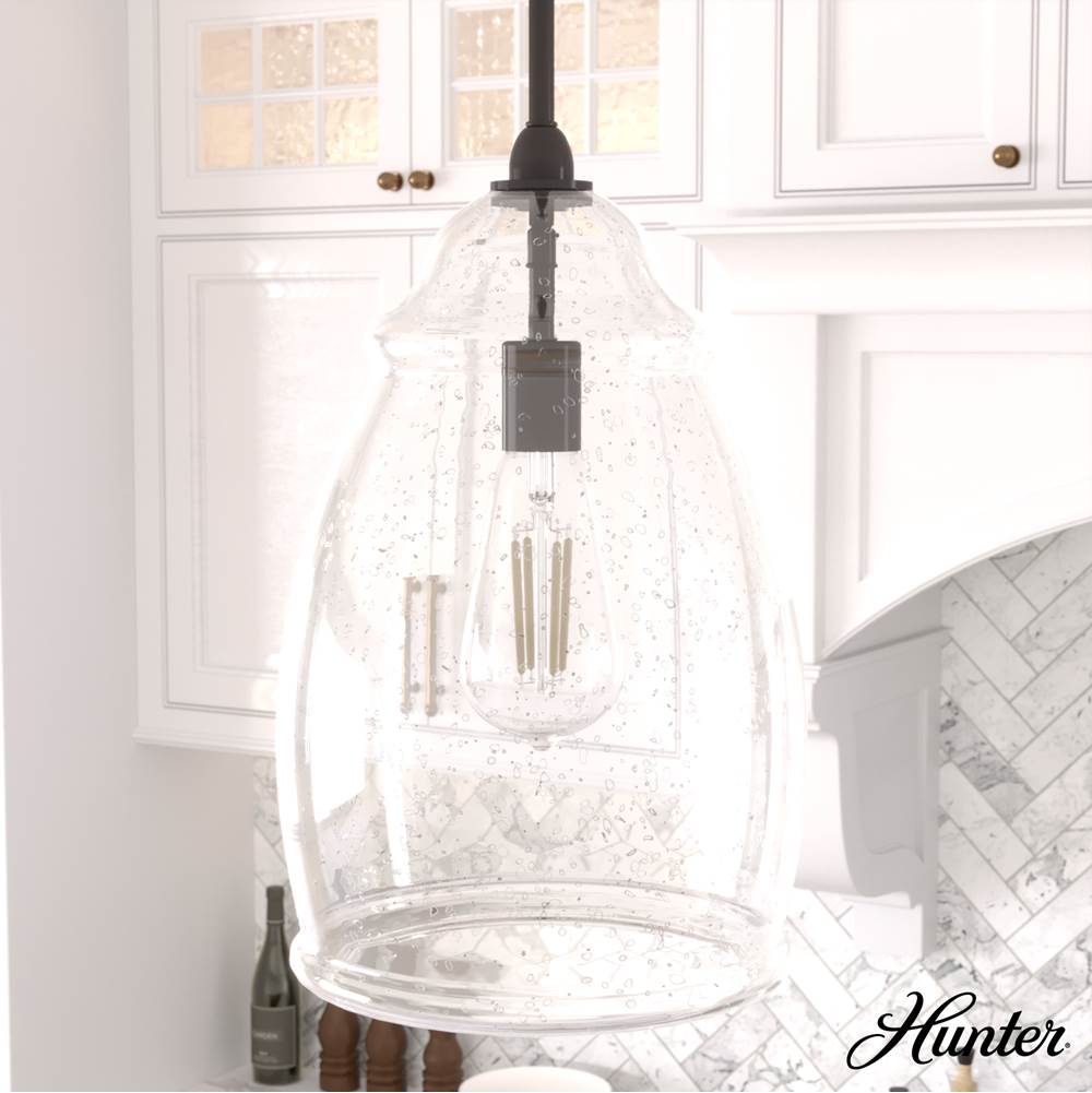 Hunter 19651 Noble Bronze Dunshire 1 Light Pendant 10 Inch Image 3