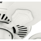Hunter 52777 Fresh White Hunter 44 Inch Swanson Fresh White Ceiling Fan With Led Light Kit And Pull Chain Image 9