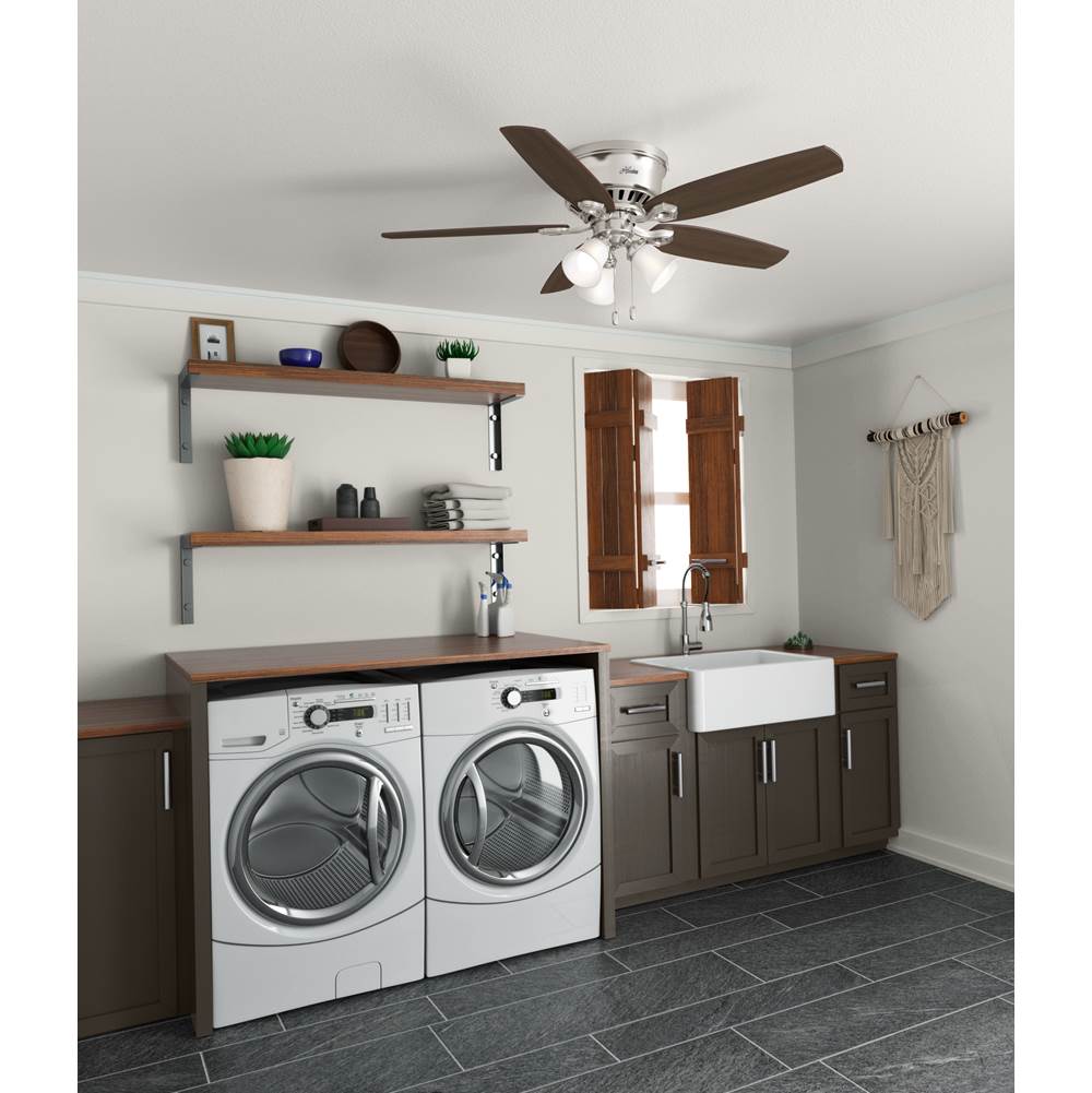 Hunter 53328 Brushed Nickel 52'' Builder Plus Lp-brushed Nickel Image 5