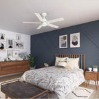 Hunter 52851 Fresh White 52 Inch Erling Energy Star Fresh White Ceiling Fan With Led Light Kit And Handheld Remote Image 5