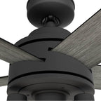 Hunter 52650 Matte Black Hunter 52 Inch Lochemeade Matte Black Ceiling Fan With Led Light Kit And Handheld Remote Image 7