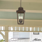 Hunter 46085 Matte Bronze Hunter Spring Cove Matte Bronze With Clear Glass 3 Light Image 7