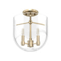 Hunter Sacha 3 Light Semi-flush Mount