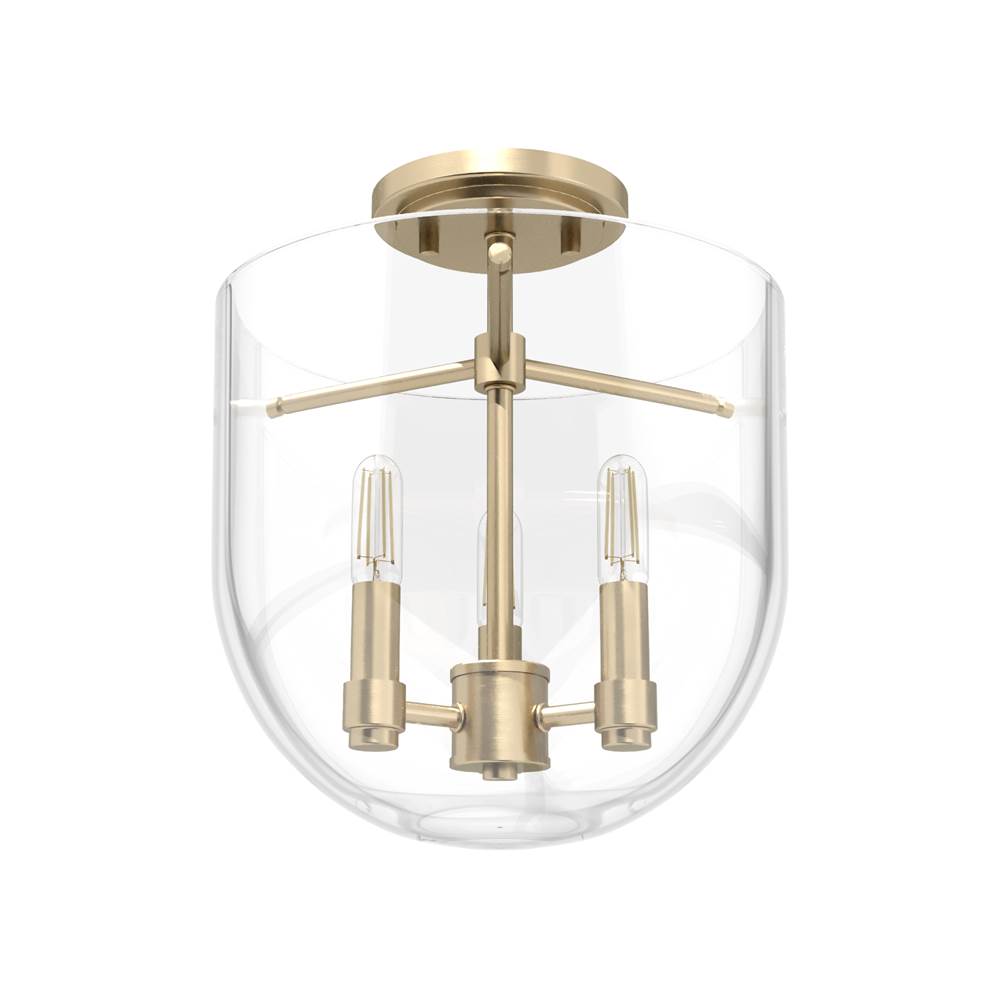 Hunter Sacha 3 Light Semi-flush Mount