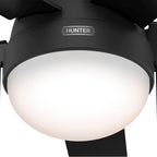 Hunter Anslee 52 Inch Anslee Matte Black Ceiling Fan With Led Light Kit And Pull Chain