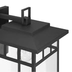 Hunter 46072 Matte Black Hunter Yancy House Matte Black With Clear Glass 1 Light Image 4