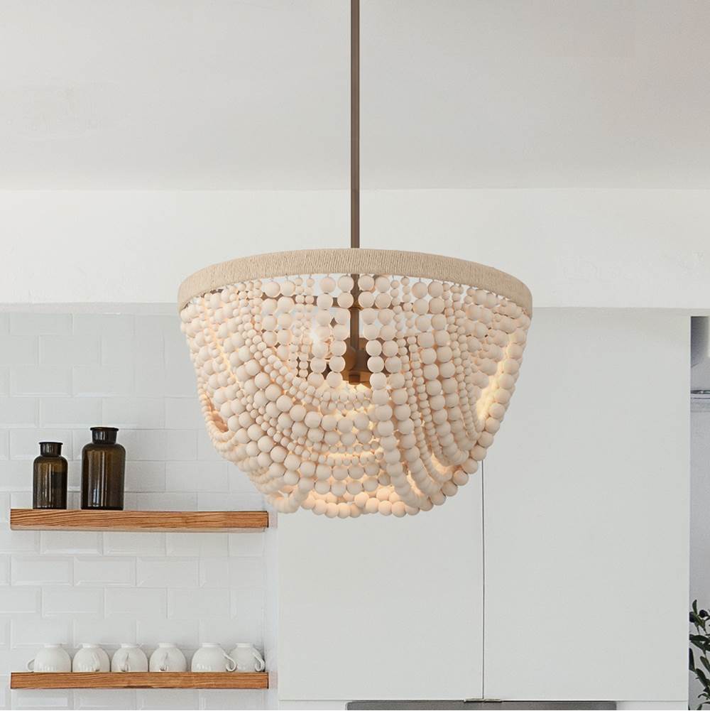 Hunter 48190 Matte Bronze Autumndale 4 Light Large Pendant Image 5