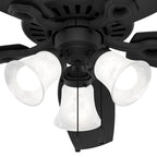 Hunter Builder 52 Inch Builder Matte Black Ceiling Fan With Led Light Kit And Pull Chain