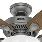 Hunter 52780 Matte Silver Hunter 44 Inch Swanson Matte Silver Ceiling Fan With Led Light Kit And Pull Chain Image 8
