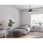 Hunter 52776 Matte Black 52 Inch Anisten Matte Black Ceiling Fan With Led Light Kit And Pull Chain Image 2