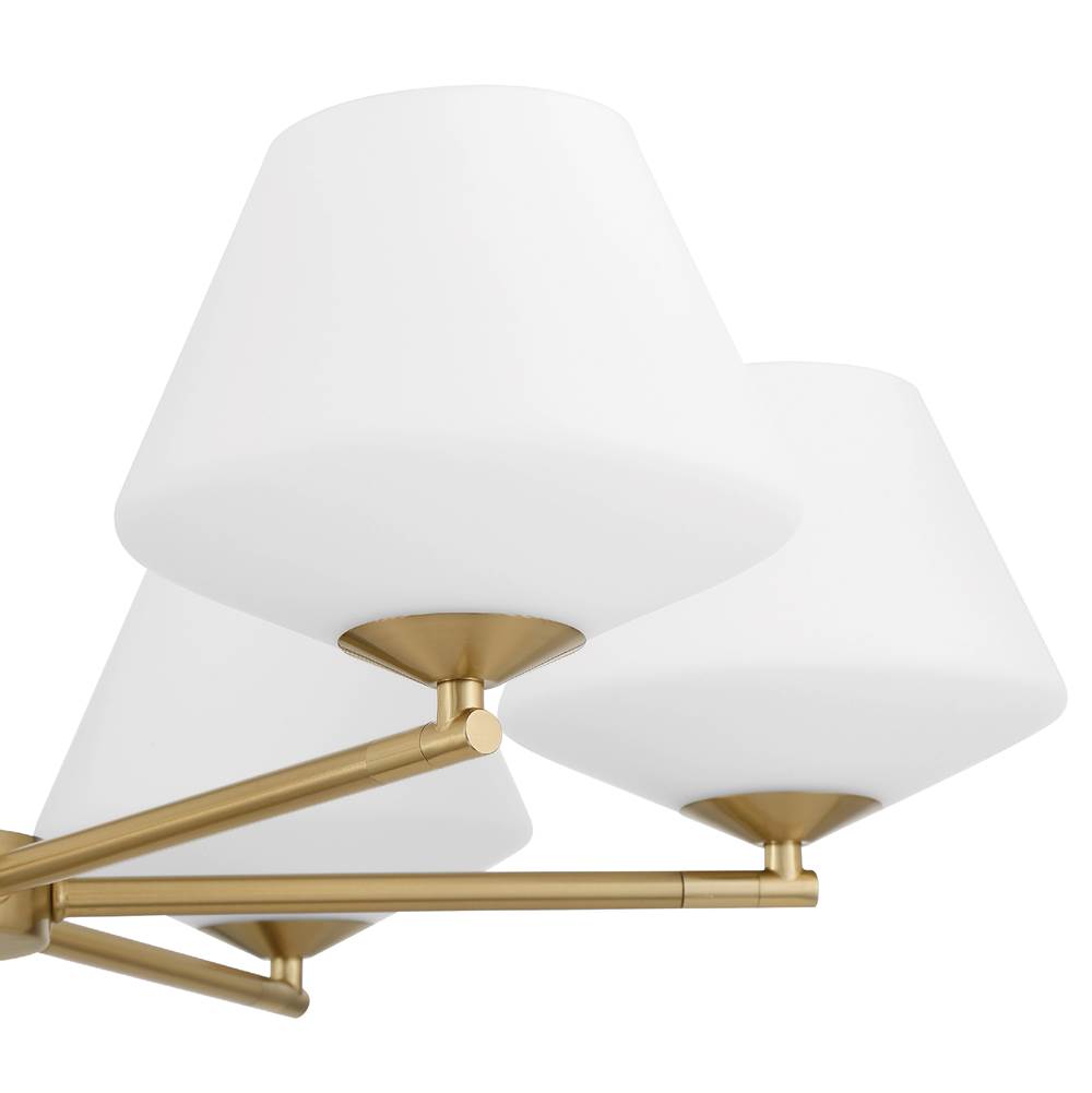 Hunter 48097 Alturas Gold Celestial Valley 6 Light Medium Chandelier Gold Image 2