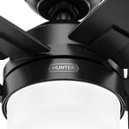 Hunter 52486 Matte Black 44 Inch Anisten Matte Black Ceiling Fan With Led Light Kit And Pull Chain Image 7