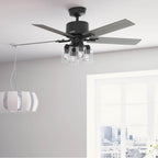 Hunter 52311 Matte Black 52 Inch Wifi Techne Matte Black Ceiling Fan With Led Light Kit And Handheld Remote Image 5