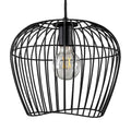 Hunter 48240 Matte Black Hunter Redding Matte Black 1 Light Medium Pendant Ceiling Light Fixture Image 1