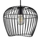 Hunter 48240 Matte Black Hunter Redding Matte Black 1 Light Medium Pendant Ceiling Light Fixture Image 1