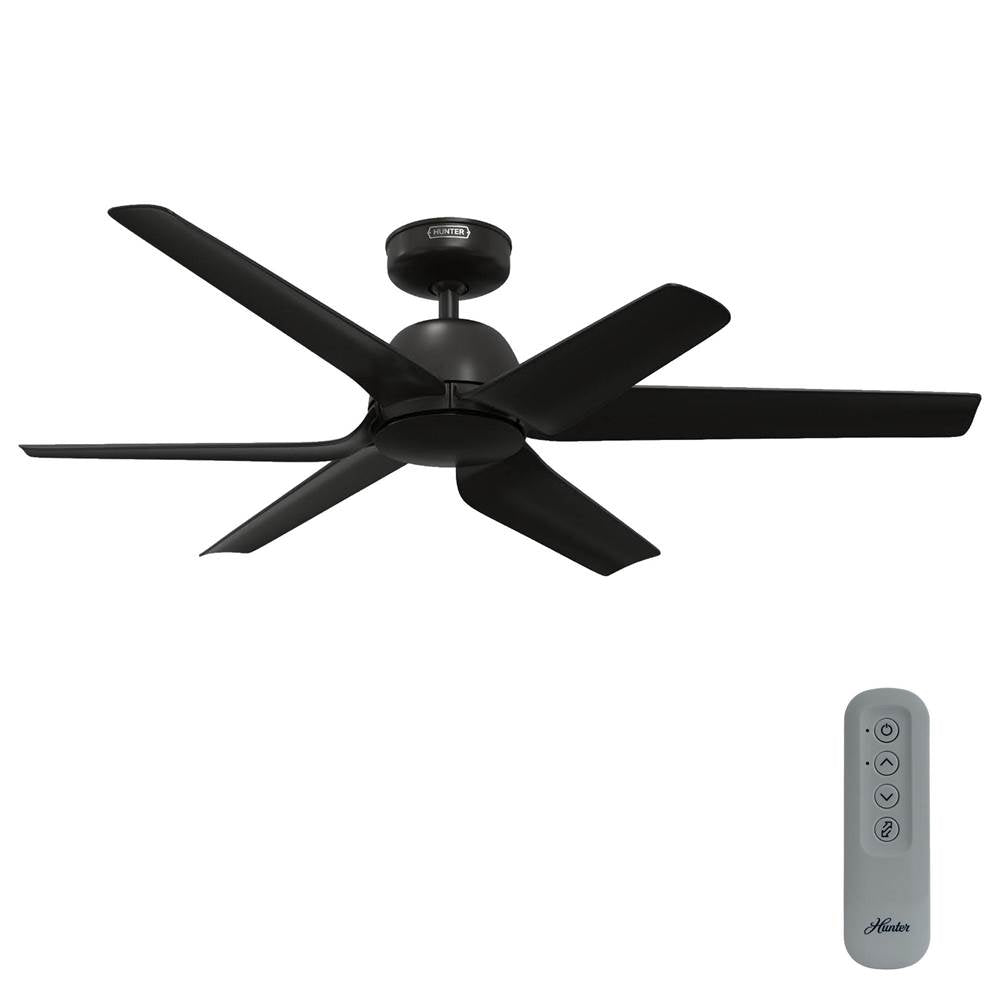 Hunter 50430 Flat Matte Black 52 Inch Airstack Matte Black Image 9
