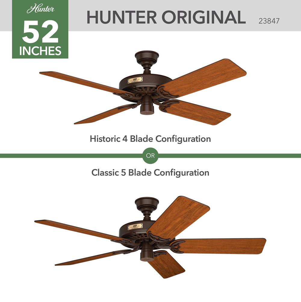 Hunter 23847 Chestnut Brown 52'' Original-chestnut Brown Image 1