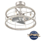 Hunter  22 In Bridgette Fandelier - Brushed Nickel