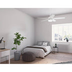 Hunter 52773 Fresh White 52 Inch Anisten Fresh White Ceiling Fan With Led Light Kit And Pull Chain Image 2
