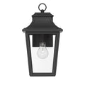 Hunter 46080 Matte Black Hunter Spring Cove Matte Black With Clear Glass 1 Light Image 1