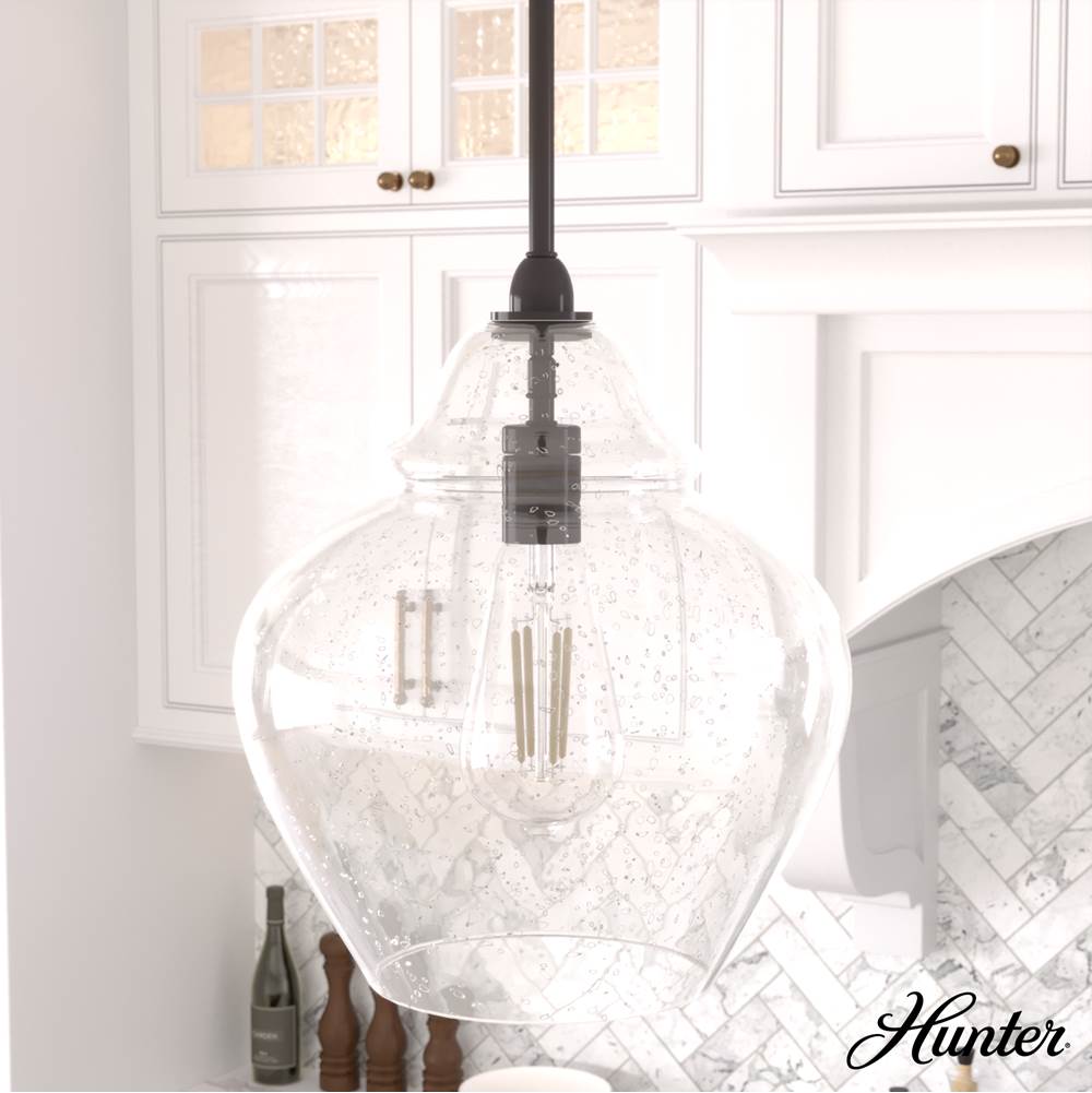 Hunter 19647 Noble Bronze Dunshire 1 Light Pendant 12 Inch Image 3