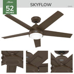 Hunter 50059 Matte Bronze 52 In Skyflow - Matte Bronze Image 6