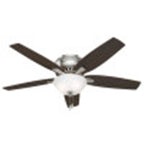 Hunter 53315 Brushed Nickel 52'' Newsome Bowl Lp-brushed Nickel Image 1
