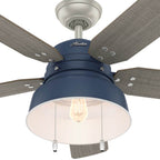 Hunter 50252 Indigo Blue 52'' Mill Valley-indigo Blue Image 4
