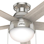 Hunter 50278 Brushed Nickel 46'' Anslee Lp-brushed Nickel Image 5
