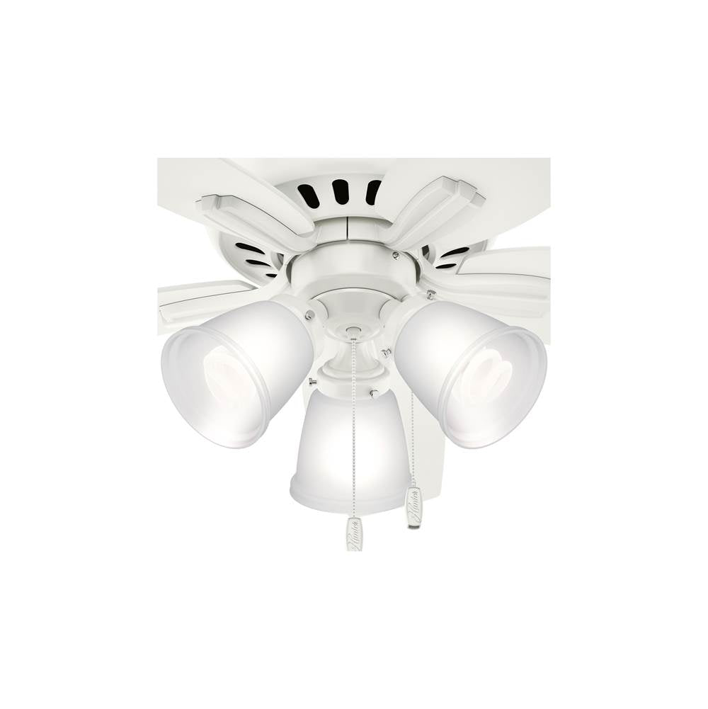 Hunter 51077 Fresh White 42'' Newsome Lp - Fresh White Image 3