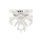 Hunter 51077 Fresh White 42'' Newsome Lp - Fresh White Image 3