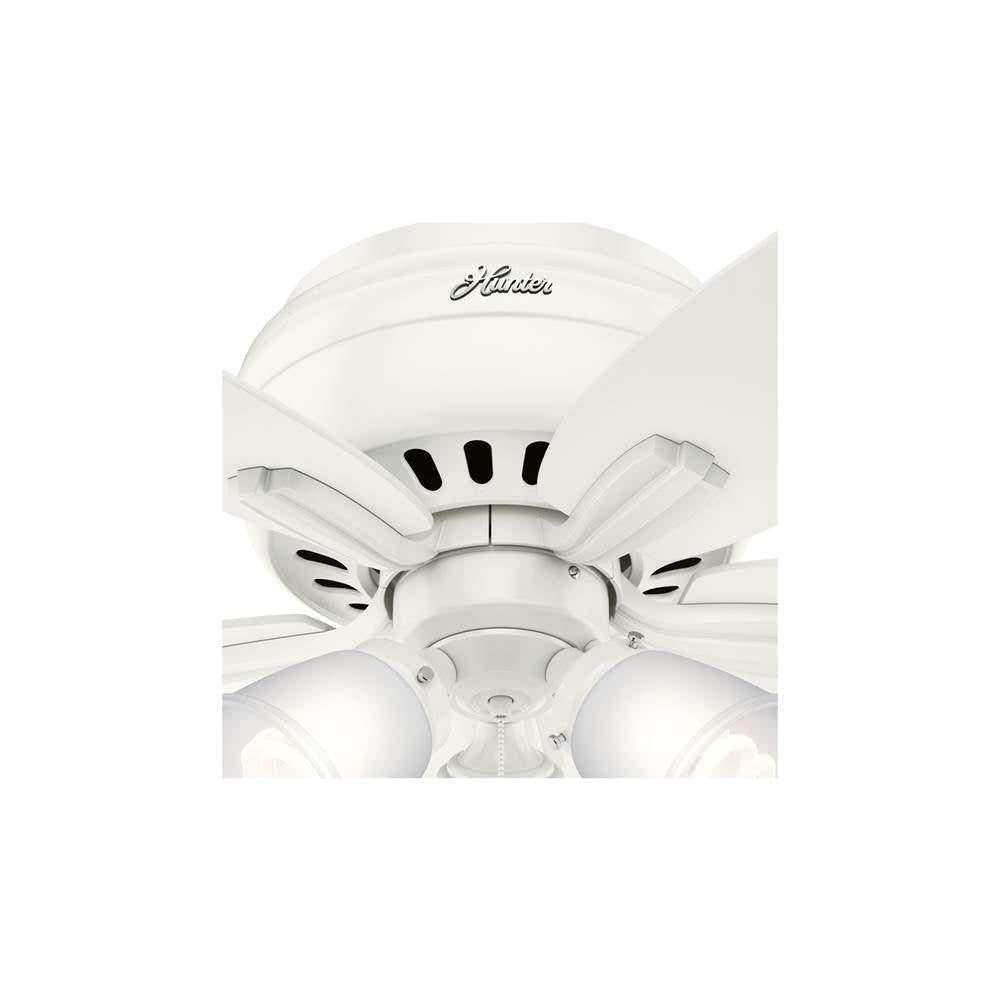 Hunter 51077 Fresh White 42'' Newsome Lp - Fresh White Image 5