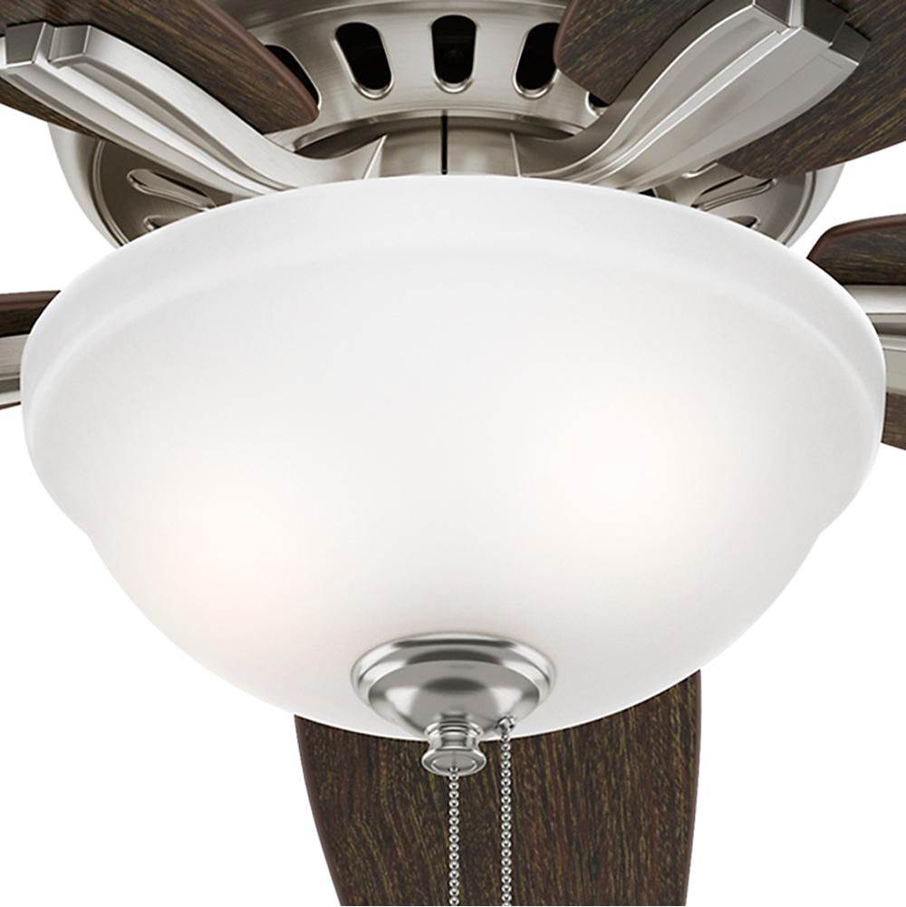 Hunter 53315 Brushed Nickel 52'' Newsome Bowl Lp-brushed Nickel Image 3