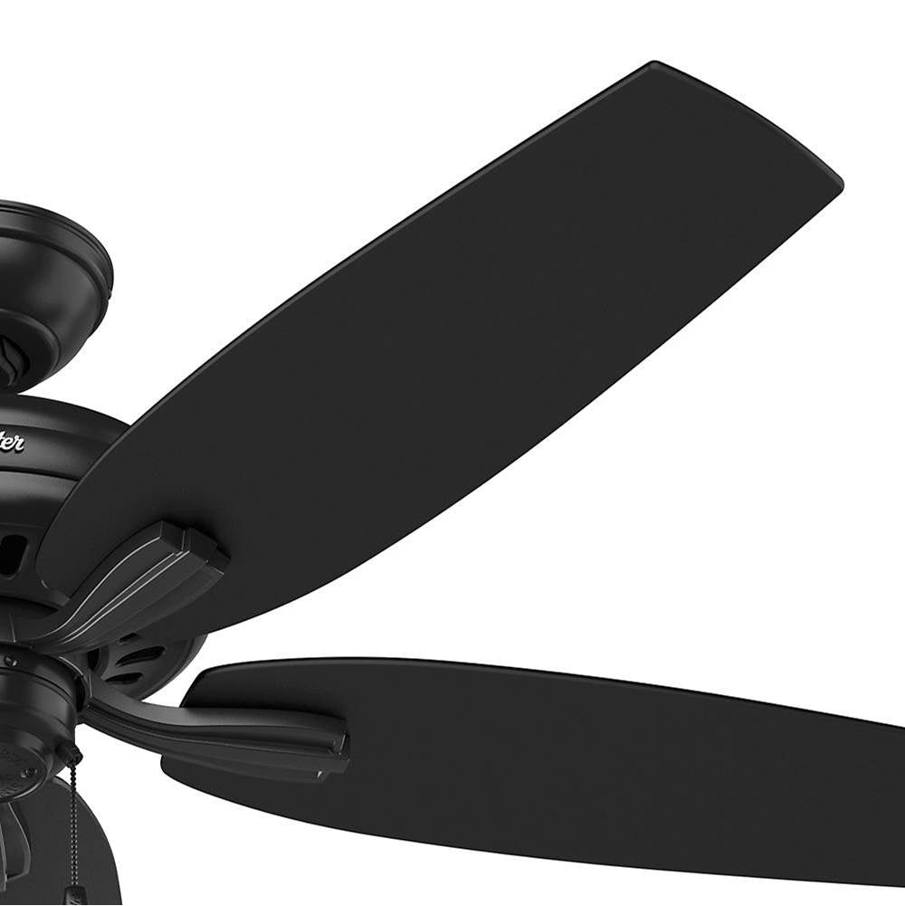 Hunter 53324 Matte Black 52'' Newsome-black-damp Image 5