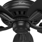 Hunter 53324 Matte Black 52'' Newsome-black-damp Image 4