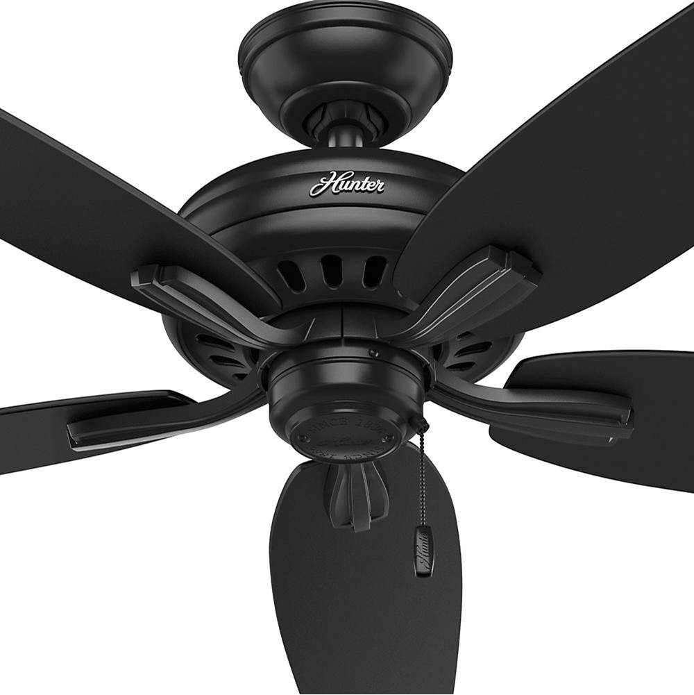 Hunter 53324 Matte Black 52'' Newsome-black-damp Image 3