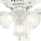 Hunter 53326 Snow White 52'' Builder Plus Lp-snow White Image 4