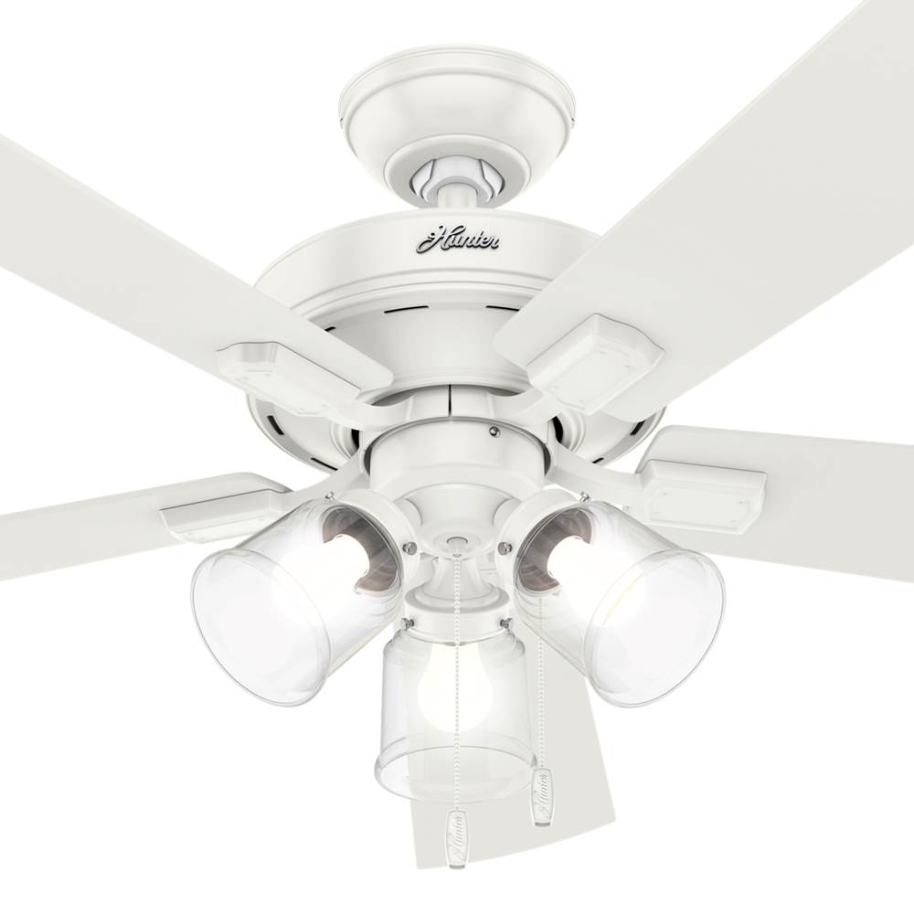 Hunter 54204 Fresh White 52'' Crestfield-fresh White Image 5
