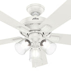 Hunter 54204 Fresh White 52'' Crestfield-fresh White Image 5