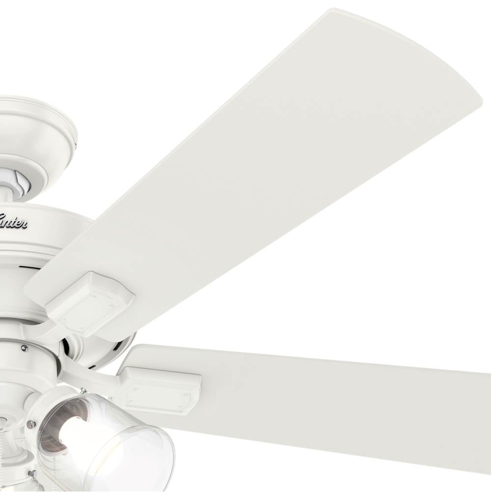 Hunter 54204 Fresh White 52'' Crestfield-fresh White Image 4