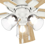 Hunter 54207 Fresh White 52'' Crestfield Lp-fresh White Image 4