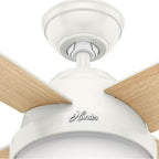 Hunter 59217 Fresh White 52'' Dempsey-fresh White Image 4