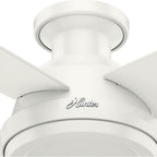 Hunter 59248 Fresh White 52'' Dempsey Lowpro-fresh White-no Light Image 3