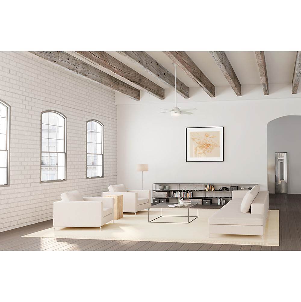 Hunter 59252 Fresh White 52'' Dempsey-fresh White-damp Image 4