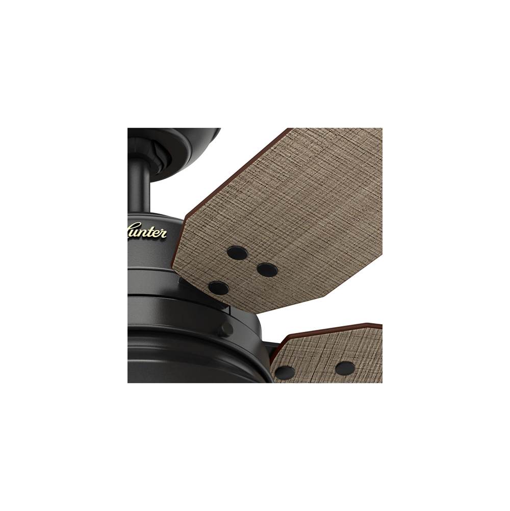Hunter 59307 Matte Black 52'' Mill Valley-matte Black Image 3